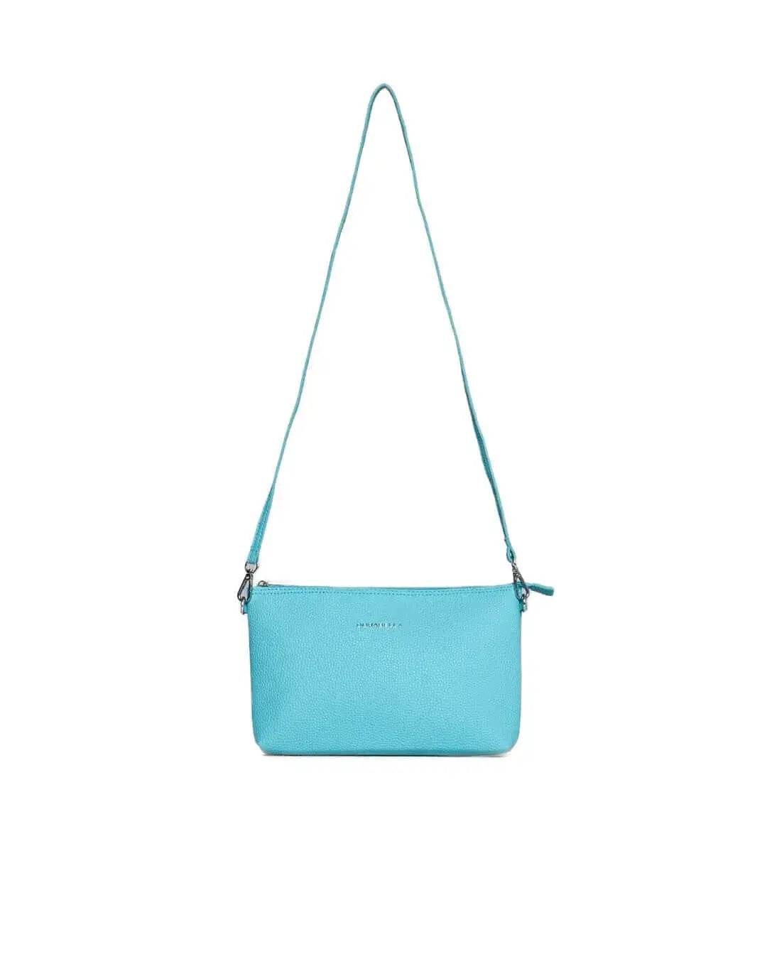 Borsa a tracolla Easy smart in ecopelle a grana con logo sul davanti BLUE RADIANCE DORABELLA EASY