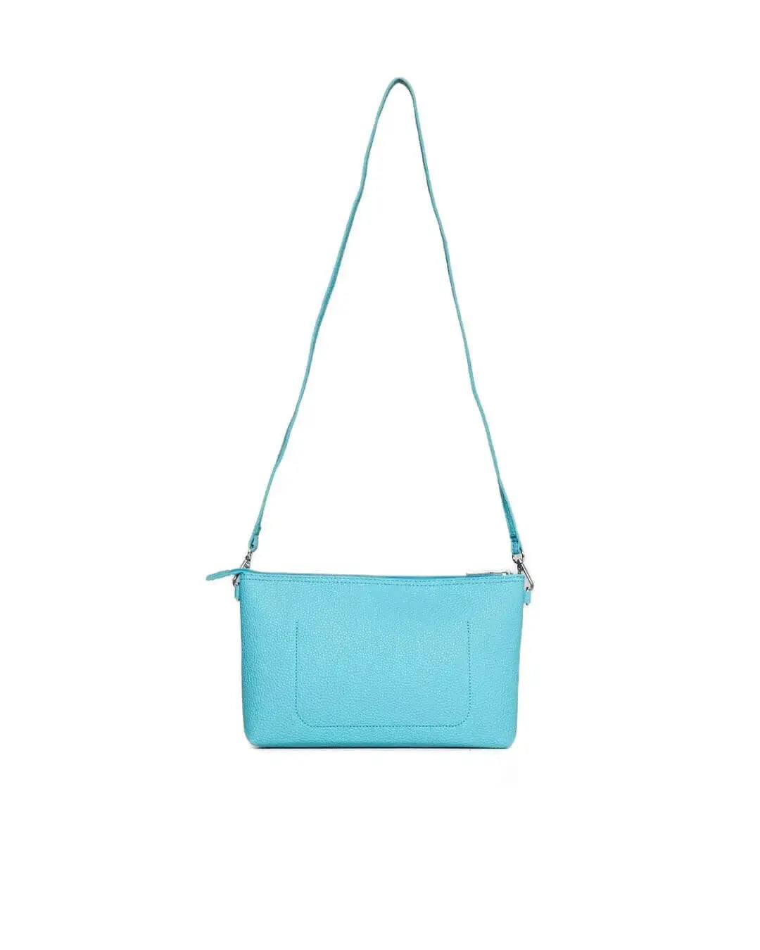 Borsa a tracolla Easy smart in ecopelle a grana con logo sul davanti BLUE RADIANCE DORABELLA EASY