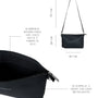 Borsa a tracolla Easy smart in ecopelle a grana con logo sul davanti NERO DORABELLA EASY