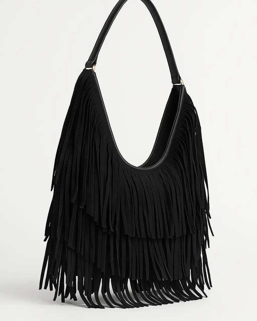 Borsa hobo con frange Dorabella