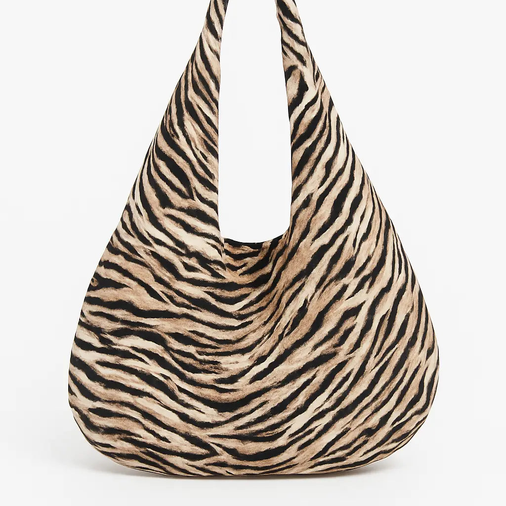 Borsa mare a fantasia con manici Dorabella Animale