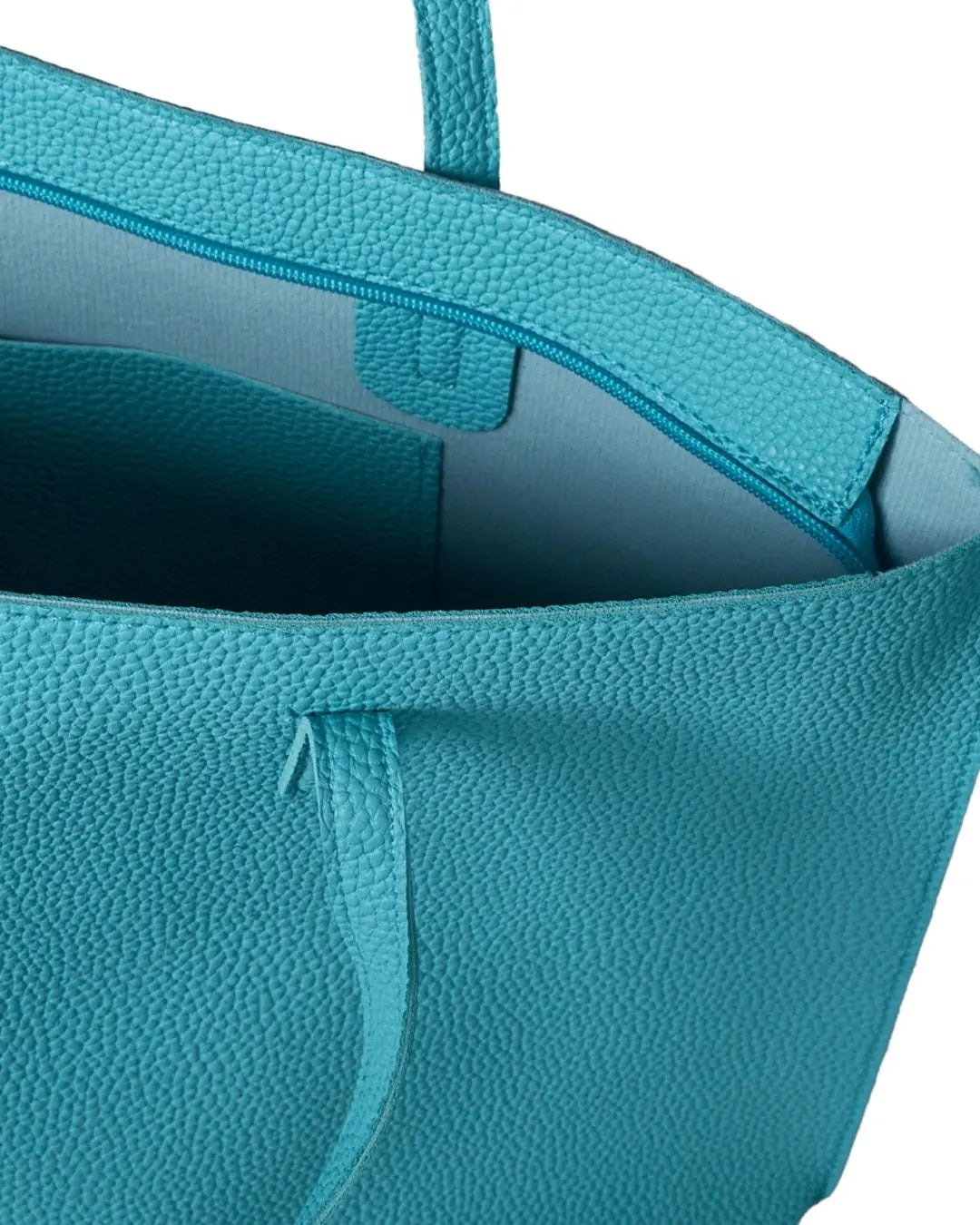 Borsa shopper large in ecopelle a grana con logo sul davanti BLUE RADIANCE DORABELLA EASY