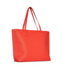 Borsa shopper large in ecopelle a grana con logo sul davanti PAPAVERO DORABELLA EASY