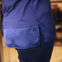 CAMICIA CON SCOLLO SERAFINO BLU DORABELLA
