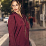 CAMICIA CON SCOLLO SERAFINO BURGUNDY DORABELLA
