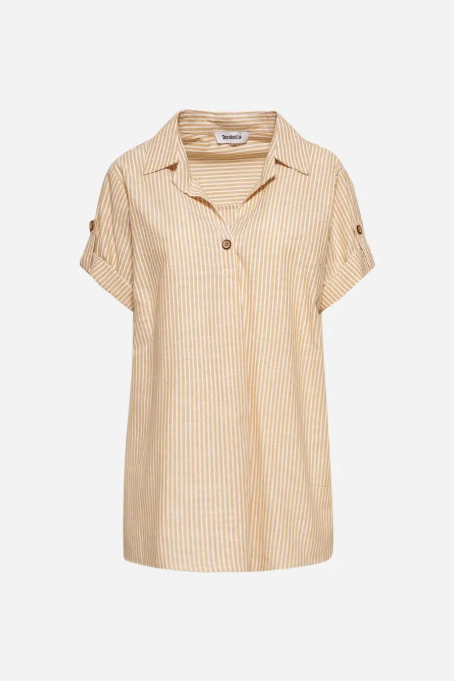 CAMICIA RIGHE SENAPE DORABELLA