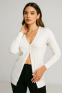 CARDIGAN D.M/VISCOSA BIANCO DORABELLA EASY