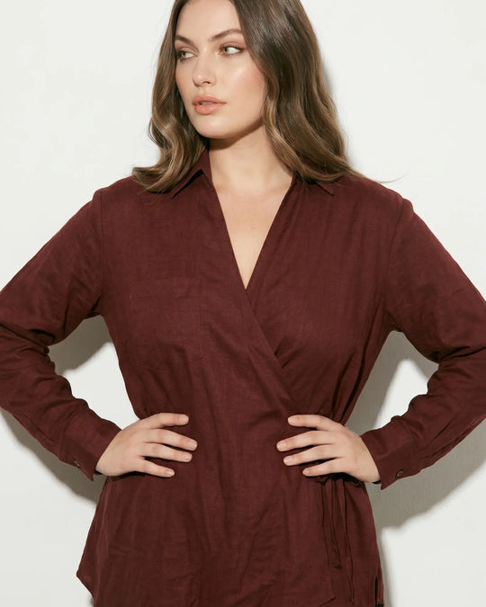 Camicia Incrocio Laterale DORABELLA PIU'