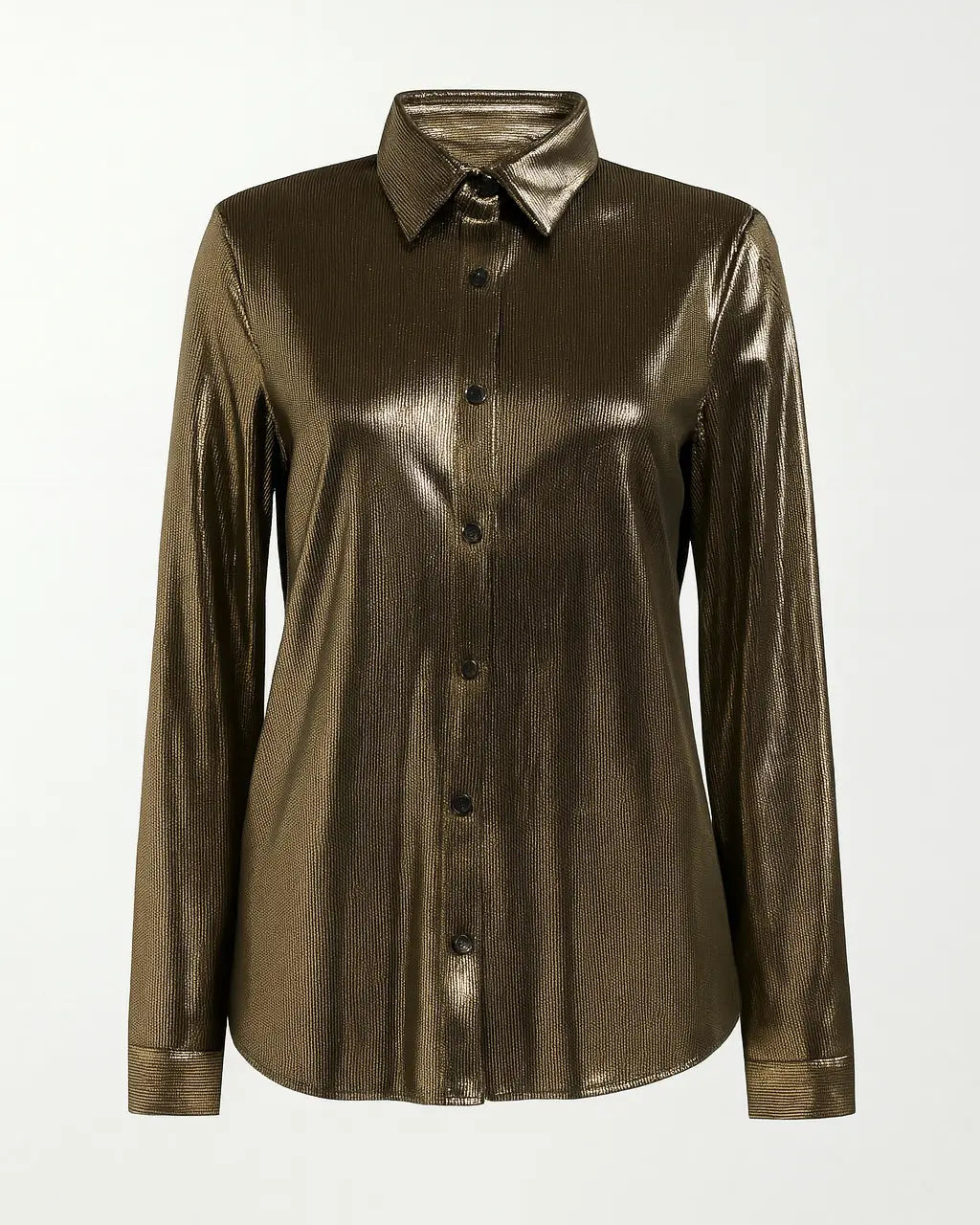 Camicia Metallizzata Effetto Specchio IRONICA Taglia unica (44/46 o M/L) / Bronzo