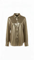 Camicia Metallizzata Effetto Specchio IRONICA Taglia unica (44/46 o M/L) / Oro