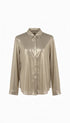 Camicia Metallizzata Effetto Specchio IRONICA Taglia unica (44/46 o M/L) / Champagne