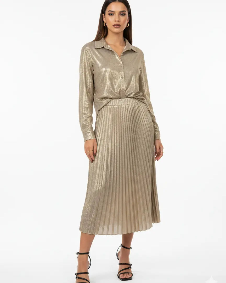 Camicia Metallizzata Effetto Specchio IRONICA