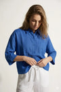 Camicia bi-materiale in Lino DORABELLA