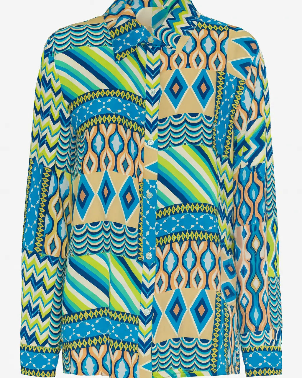 Camicia con colletto, a maniche lunghe con stampa all over DORABELLA