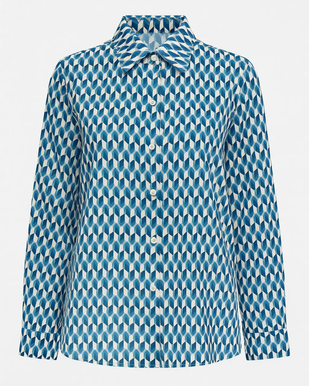 Camicia con colletto, a maniche lunghe con stampa all over DORABELLA