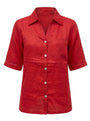 Camicia con colletto, taschino e passamaneria a rete DORABELLA