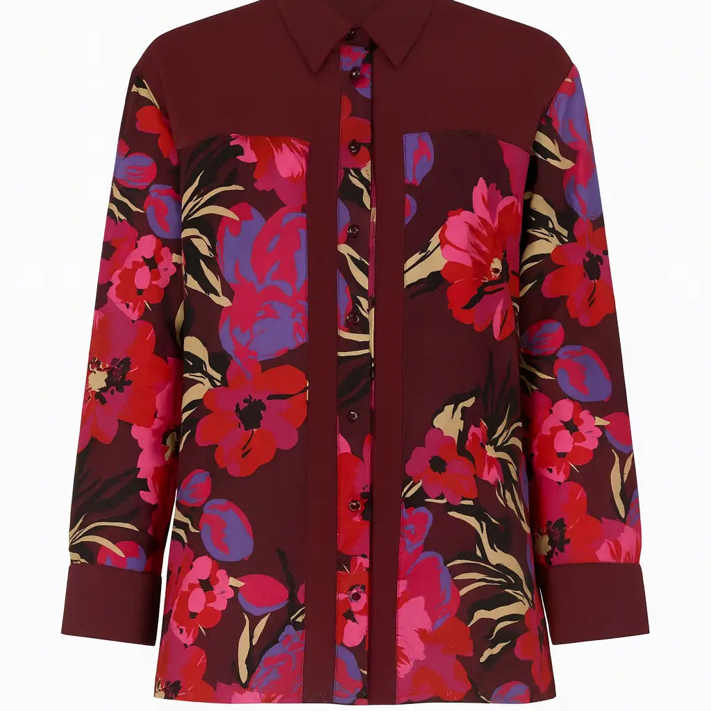 Camicia con fantasia floreale stampata DORABELLA PIU'