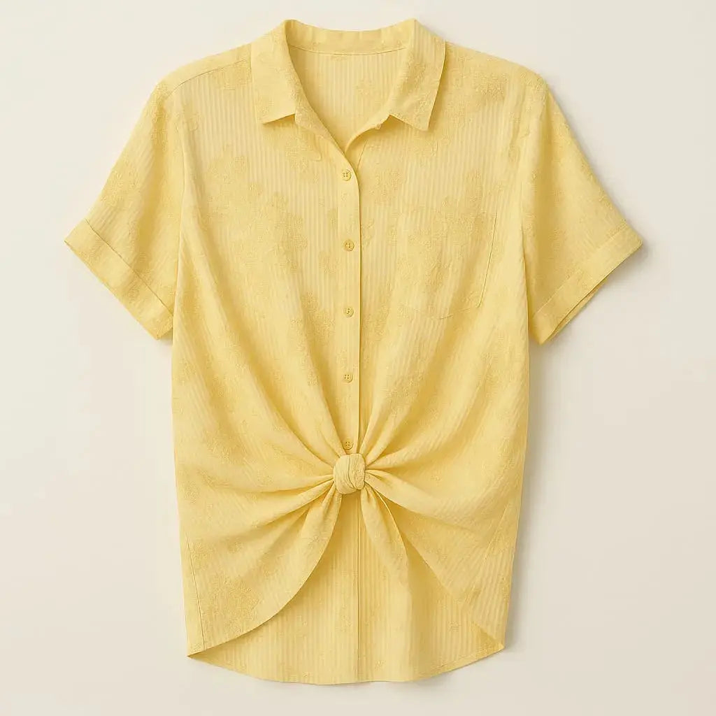 Camicia con manica kimono , abbottonatura e nodo frontali Unica by Dorabella