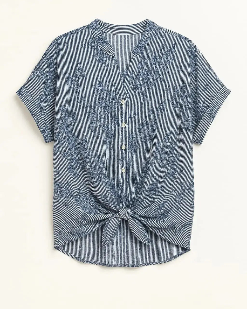Camicia con manica kimono , abbottonatura e nodo frontali Unica by Dorabella