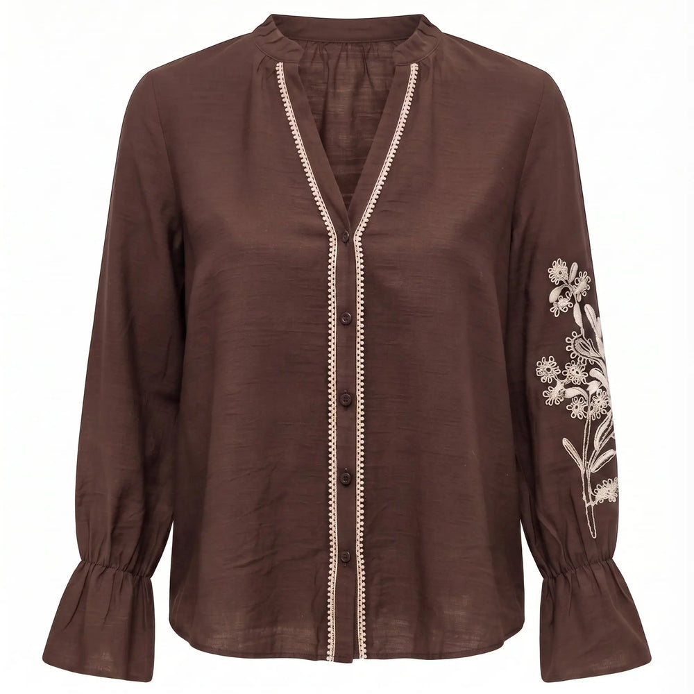 Camicia con ricamo DORABELLA