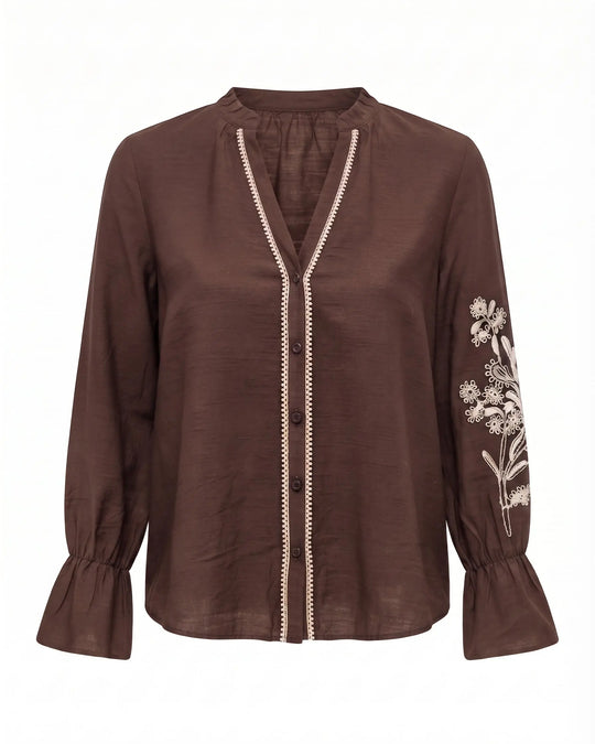 Camicia con ricamo DORABELLA