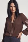 Camicia con ricamo DORABELLA