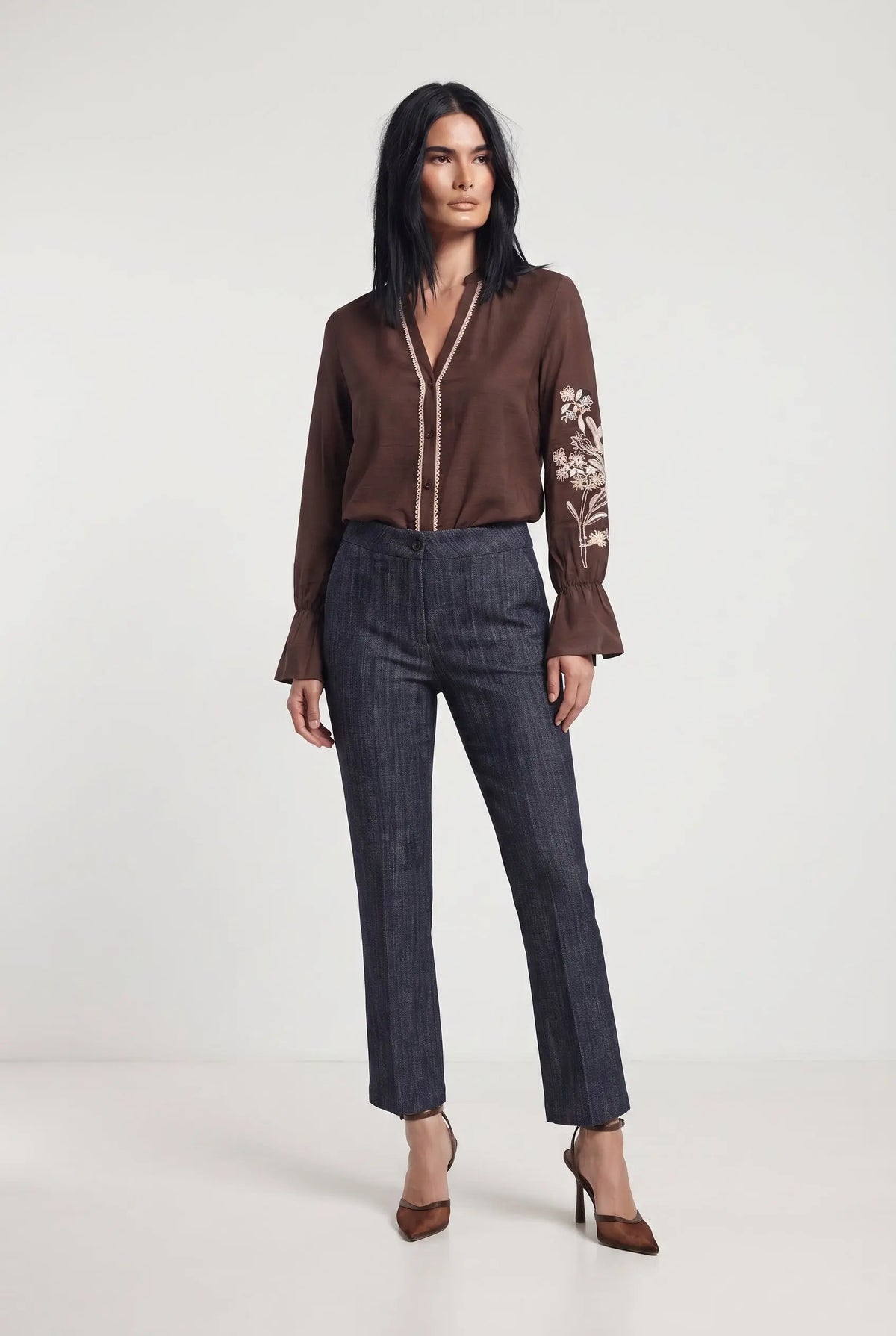 Camicia con ricamo DORABELLA