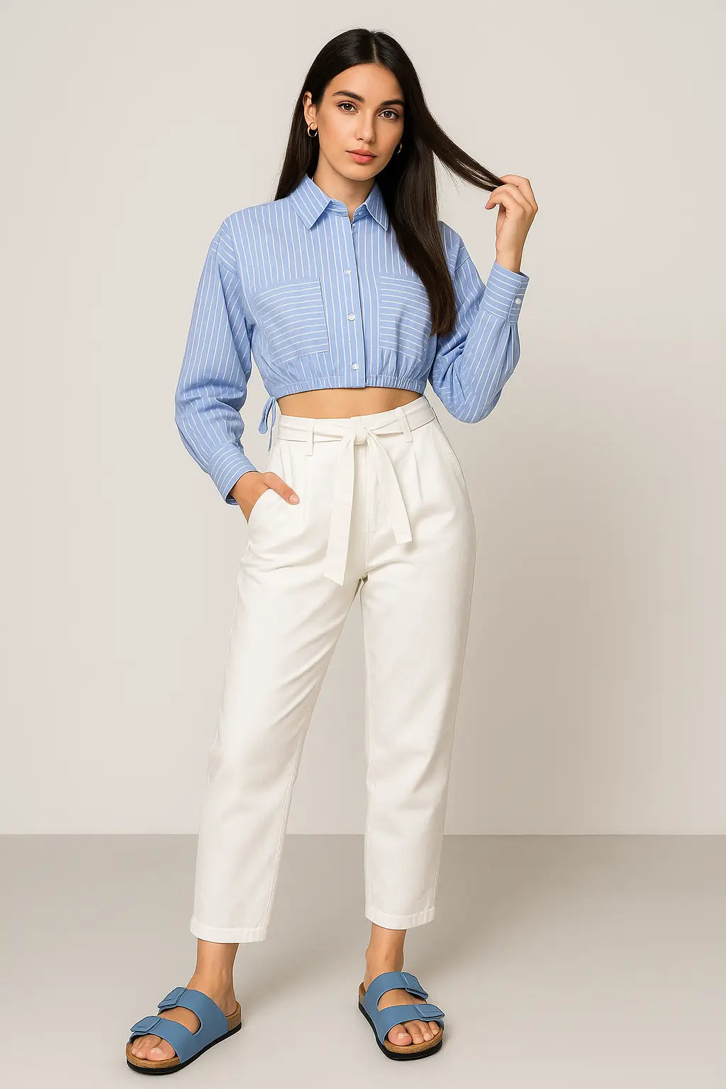 Camicia crop CIELO IRONICA