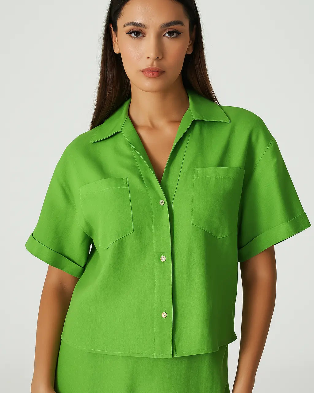Camicia crop PISTACCHIO IRONICA