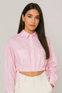 Camicia crop ROSA BUBBLE IRONICA
