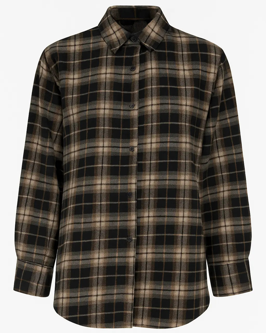 Camicia fantasia a quadri UNICA by Ironica Taglia unica (44/46 o M/L) / Nero