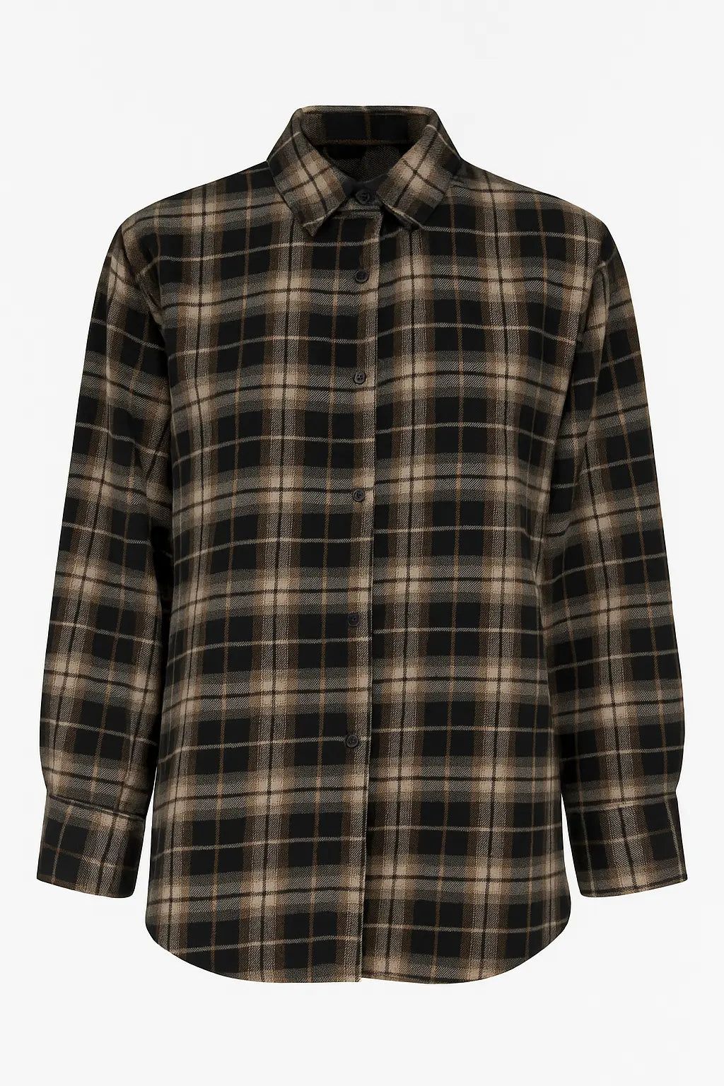 Camicia fantasia a quadri UNICA by Ironica Taglia unica (44/46 o M/L) / Nero