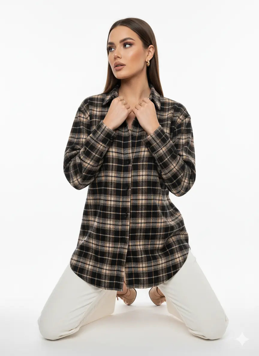 Camicia fantasia a quadri UNICA by Ironica