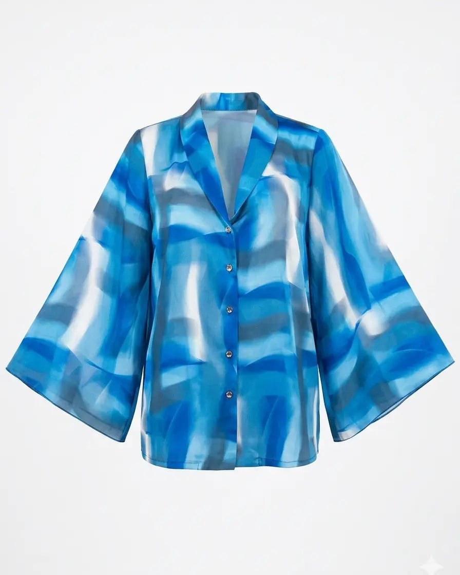 Camicia fantasia con manica ampia DORABELLA PIU'