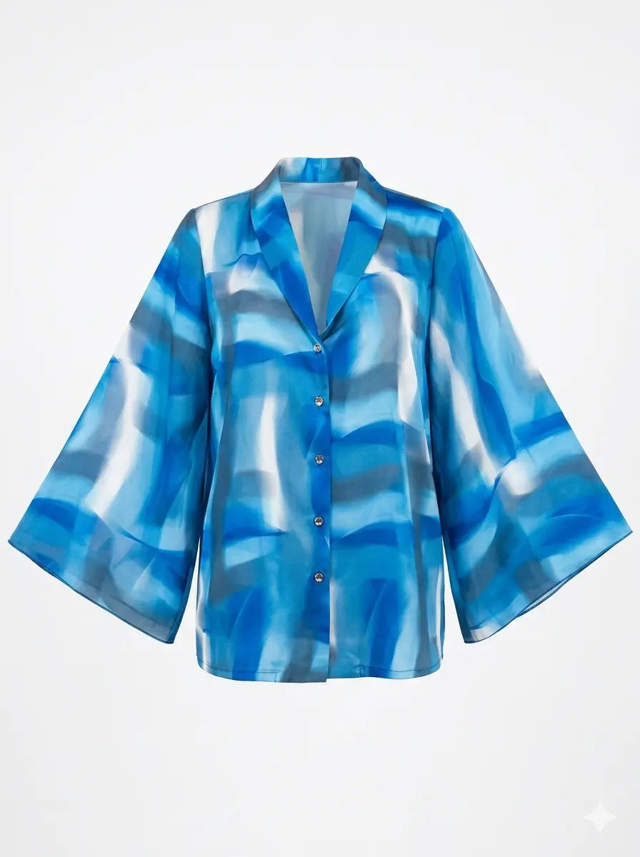 Camicia fantasia con manica ampia DORABELLA PIU'