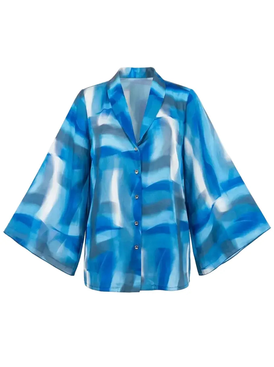 Camicia fantasia con manica ampia DORABELLA PIU'