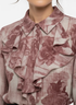 Camicia fantasia con rouches DORABELLA