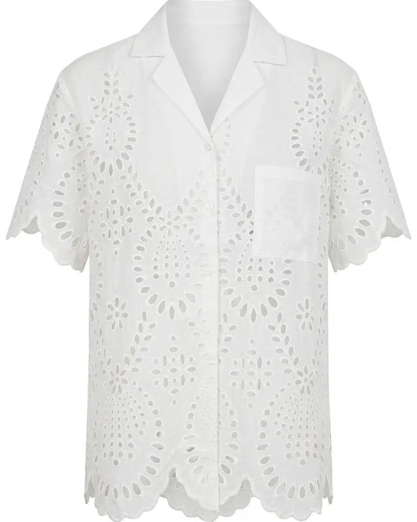 Camicia in Pizzo Sangallo DORABELLA