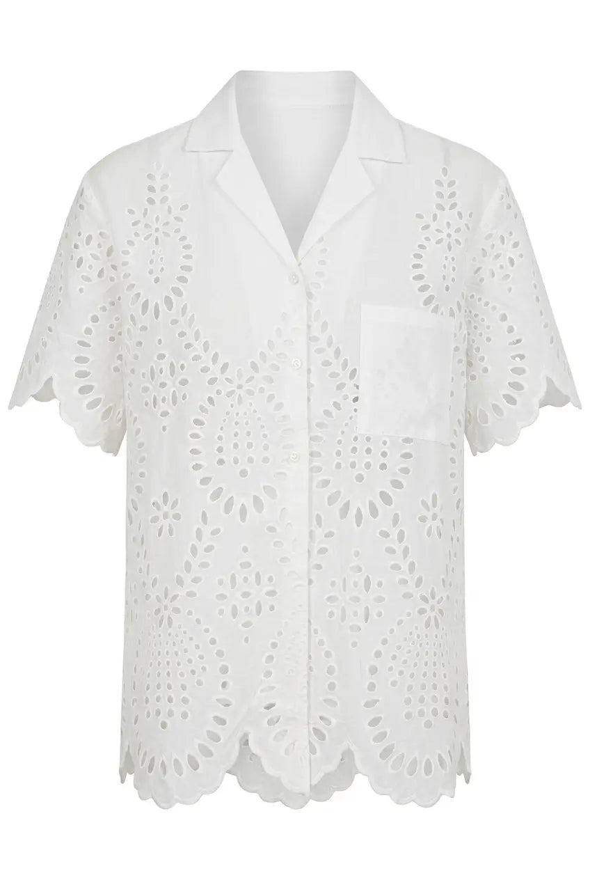 Camicia in Pizzo Sangallo DORABELLA