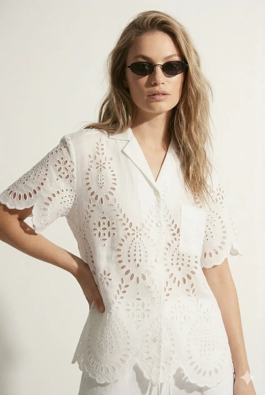 Camicia in Pizzo Sangallo DORABELLA