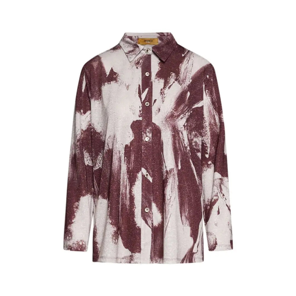 Camicia in tessuto lurex con motivo fantasia VINO DORABELLA PIU'
