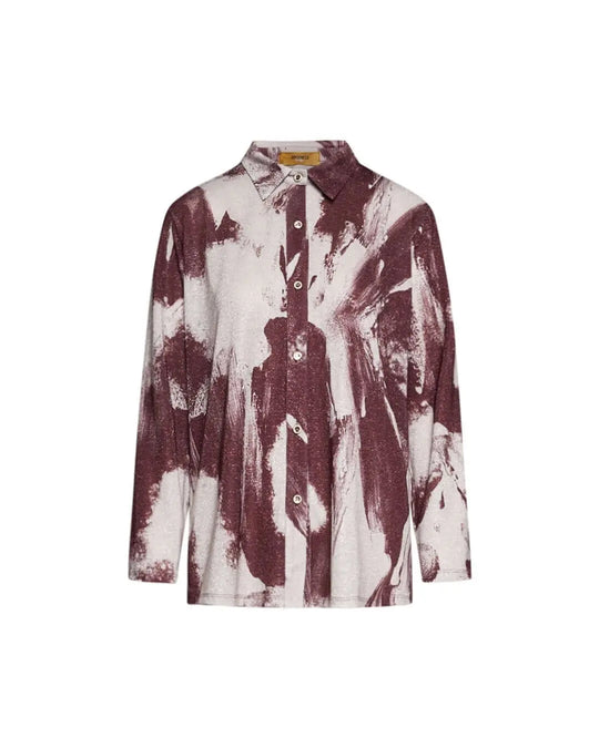 Camicia in tessuto lurex con motivo fantasia VINO DORABELLA PIU'