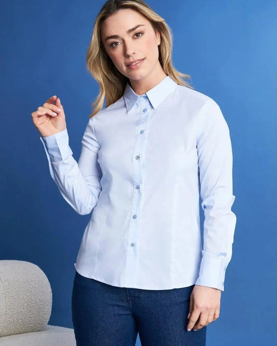 Camicia slim flit con pinces DORABELLA