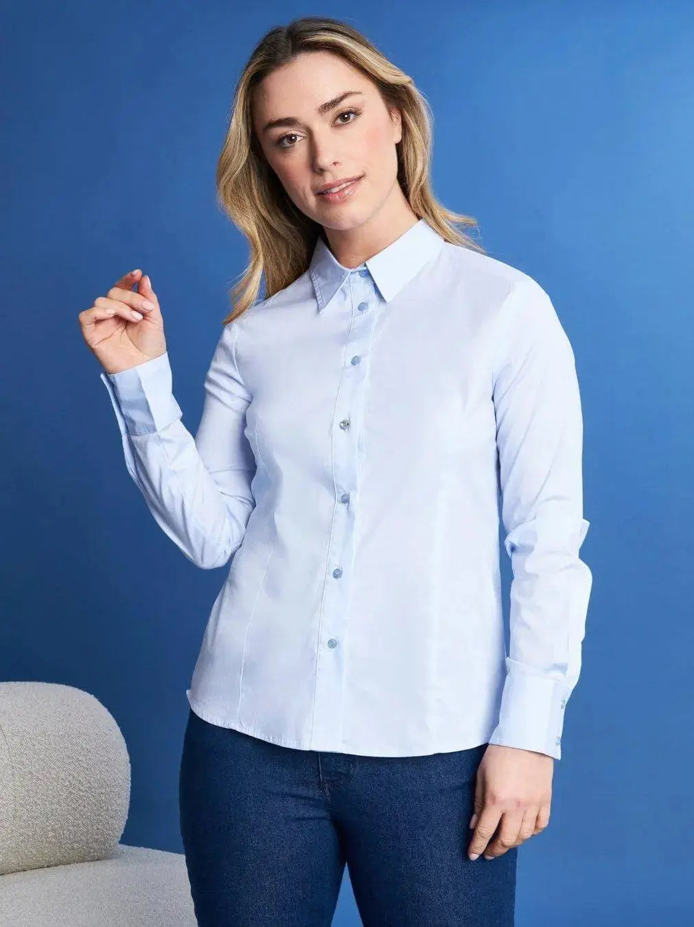 Camicia slim flit con pinces DORABELLA