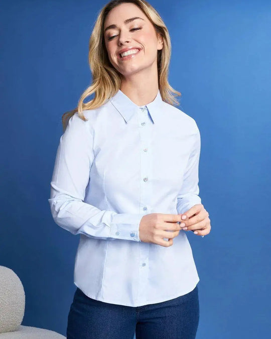 Camicia slim flit con pinces DORABELLA