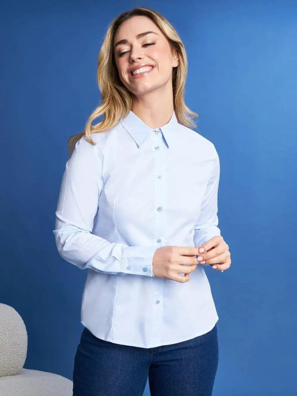 Camicia slim flit con pinces DORABELLA