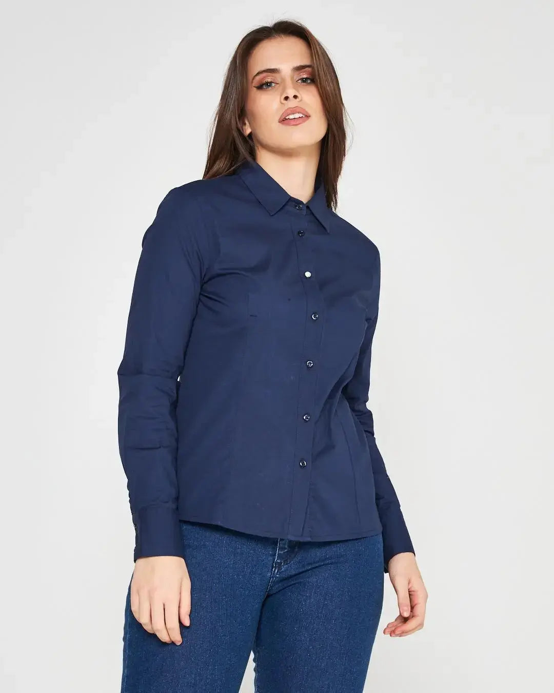 Camicia slim flit con pinces DORABELLA