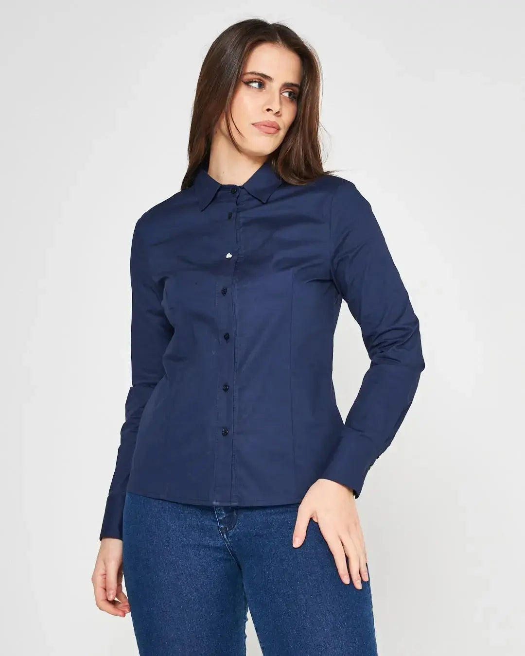 Camicia slim flit con pinces DORABELLA