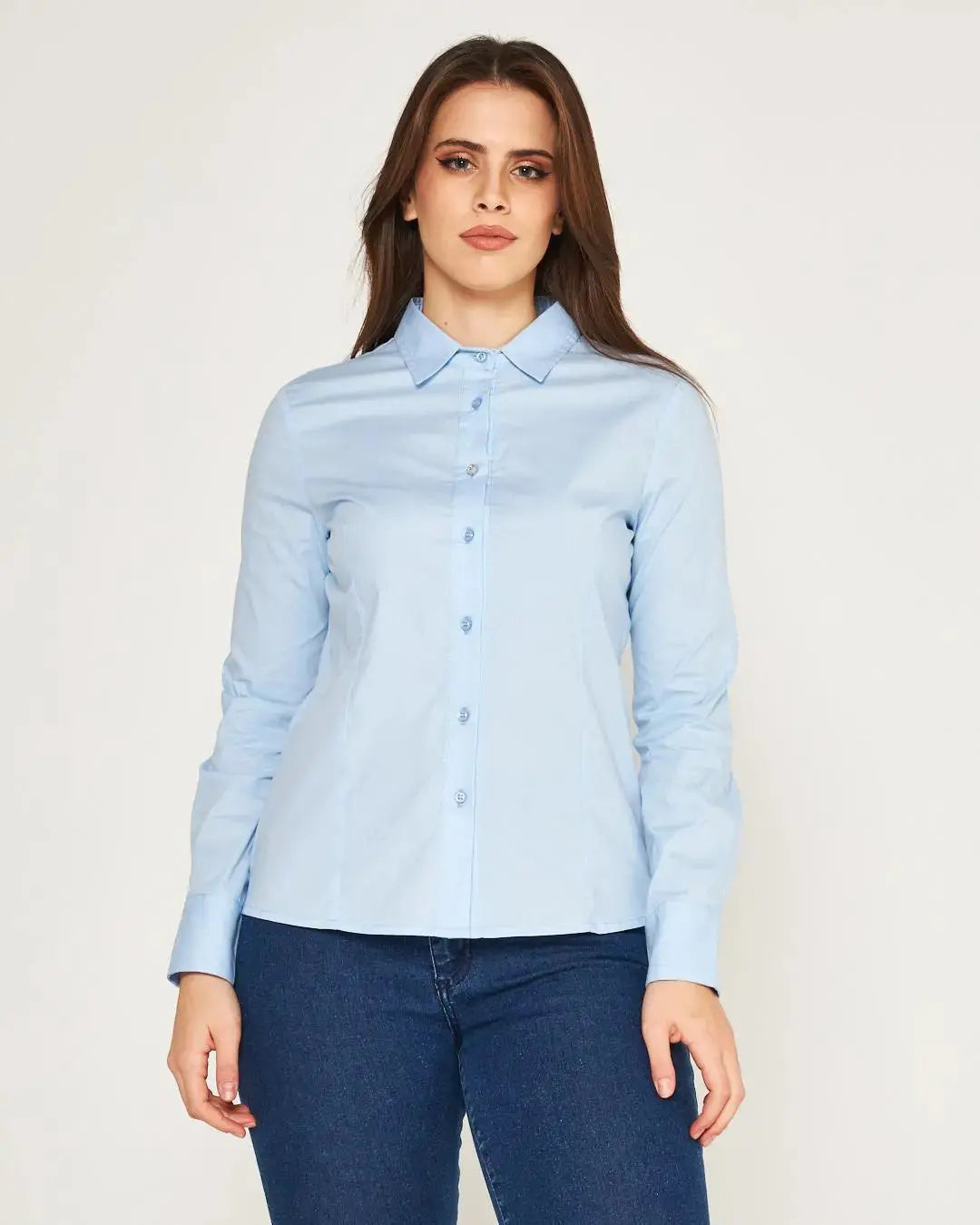 Camicia slim flit con pinces DORABELLA