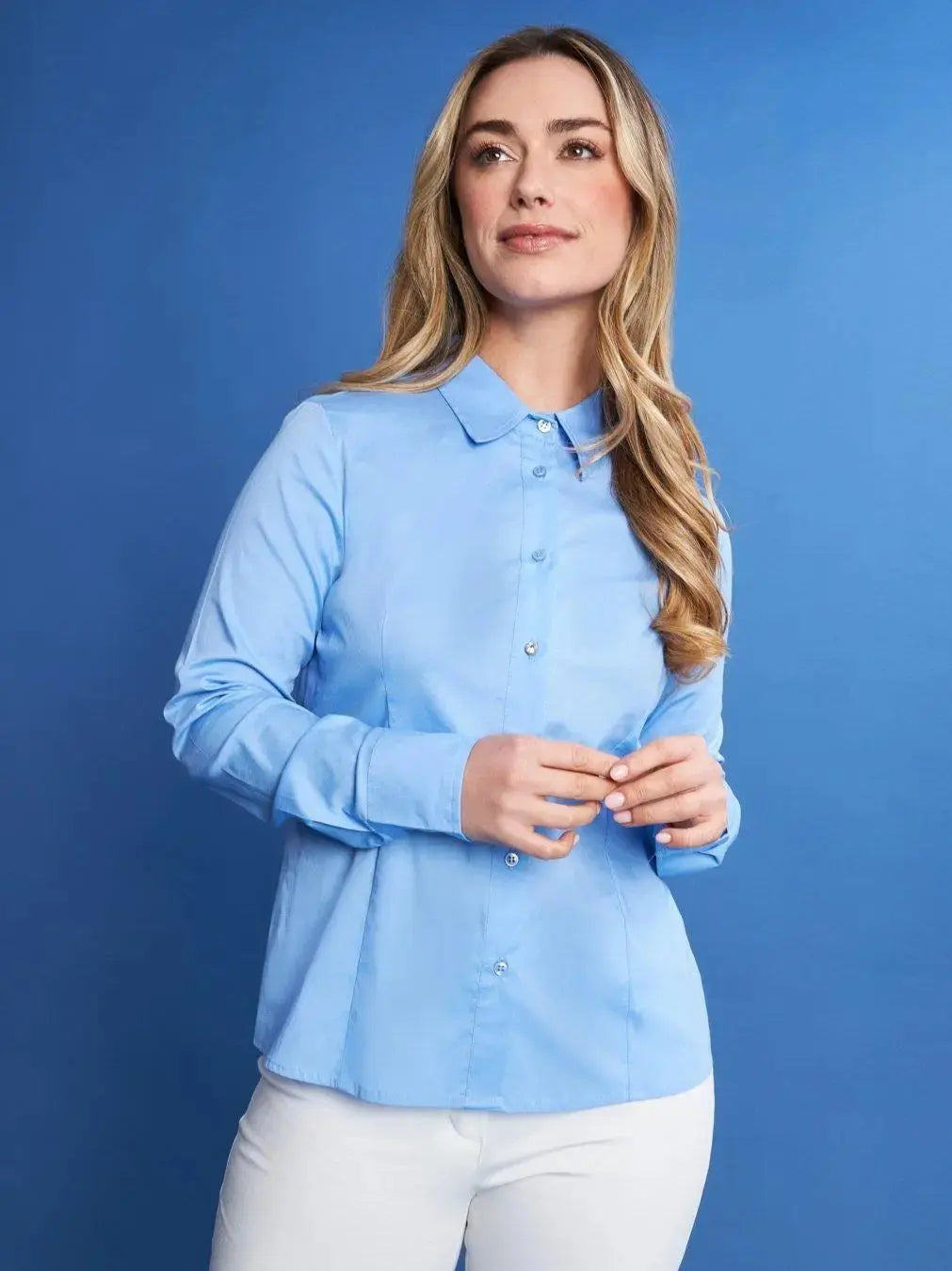 Camicia slim flit con pinces DORABELLA